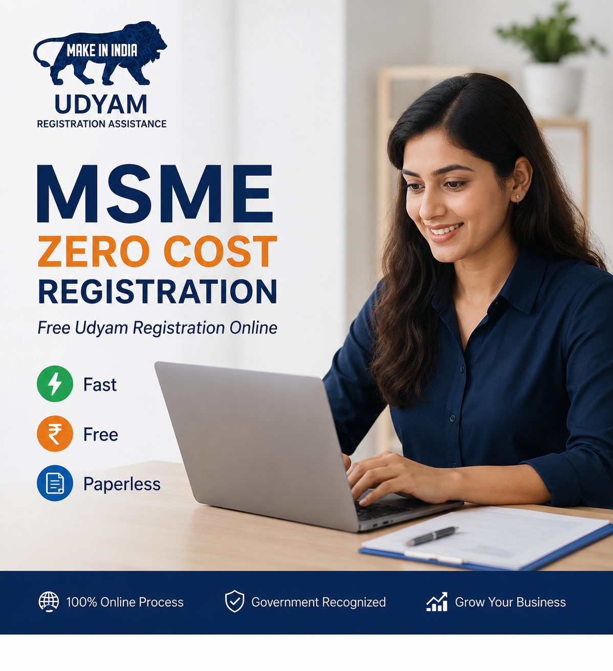 MSME Zero Cost Registration | Free Udyam Registration Online